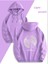 Lazarus Arka Göğüs Baskılı Kapüşonlu Cepli Pamuklu Lila Sweatshirt 1