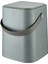 8 Lt Click Kapaklı Tutma Saplı Iç Kovalı Tezgah Üst Mutfak Çöp Kovası - Gri (Büyük Boy) Yedk Clipsli 4