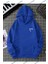 Yarım Kalp Sweatshirt - Sax Mavi Baskılı Oversize Kışlık Kalın 1