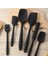 6lı Takım Silikon Yanmaz Yapışmaz Mutfak Pasta Yumurta Fırçası Kaşık Bıçak Spatula Seti 1