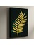 Altın Glitter Palmiye Yaprağı Soyut Sanat Tablosu 1