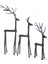 Metal 3'lü Geyik Seti 1