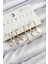 Pirinç Zirkon Taşlı Hello Kity ve Yonca Model Gold Renk 6'lı Küpe Set - TJ-BKP11206 1