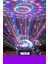Sihirli LED Dönen Disko Topu Kablosuz Bluetooth USB Mp3 Kumandalı 360° Renkli Işık 165X165X150MM 2