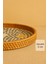 Sedef Mozaik Rattan Servis Tepsisi, El Yapımı Boho Sunum Tepsisi, Kahve/çay Ikram, 40 cm 7