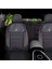 Hyundai I10 Araçlara Uyumlu Oto Koltuk Kılıfı Seti - Yıldız Serisi - Kırmızı 2