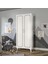 Stil 2 Kapaklı Modern Desenli Gardırop, Elbise Dolabı - Tamamı Mdf 2