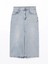 Lcw Vision Indigo Dar Fit Kadın Jean Etek 5