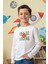 Erkek Çocuk Bisiklet Yaka Baskı Detaylı 3'lü Basic Sweatshirt 2