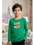 Sıfır Yaka Game Mode Baskılı Erkek Çocuk Sweatshirt 1