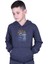 Kapüşonlu Kanguru Cepli Skater Baskılı Erkek Çocuk Sweatshirt 1