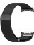 Galaxy Watch 8 40MM / 44MM Uyumlu Hasır Metal Kordon-01 Siyah 1