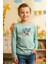 Sıfır Yaka Astranot Baskılı Erkek Çocuk Sweatshirt 1