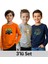 Erkek Çocuk Bisiklet Yaka Baskı Detaylı 3'lü Basic Sweatshirt 1