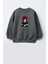 Kız Çocuk Wednesday Baskılı 3 Iplik Kumaş Pamuklu Sweatshirt 1