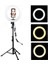 10" Halka LED 210cm Tripodlu Youtuber Video Selfie Stüdyo Makyaj Tiktok Işığı Ring Light 3 Renk Işık 5
