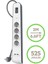 BSV401VF2M 4'lü 2m Akım Korumalı Priz + 2'li 2.4A USB Girişi 2