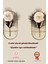 2 Adet Gold Oval Çiçeklik , Modern Dekoratif Metal Duvar Çiçeklik 7