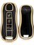 Cayenne Panamera Taycan 3 Buton Smart Nano Anahtar Kılıfı - Siyah 1