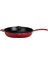 Döküm Yuvarlak Kızartma Tavası Döküm Demir Yekpare Saplı. ÇAP(Ø)28CM-BORDO 1