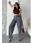 Kar Yıkamalı Baggy Kot Pantolon Kahve Tint Yikama - 27269 3