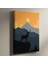 Dağ Manzarası Geyik Silüeti Tablosu 1
