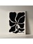 Soyut Siyah Beyaz Çiçek Tablosu 2