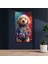 Uv Digital Baskı Köpek Desenli Cam Tablo 3