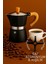 Italyan Moka Pot - 6061 Saf Alüminyum Ahşap Saplı - 6 Kişilik Siyah 722067 1