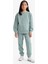 Relax Fit Bisiklet Yaka Basic Okul Yeşil Kız Çocuk Sweatshirt A2797A8/GN1129 2