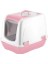Mikopet Küçük Kapalı Kedi Tuvaleti Pembe 1