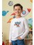 Erkek Çocuk Bisiklet Yaka Baskı Detaylı 3'lü Basic Sweatshirt 2