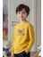 Erkek Çocuk Bisiklet Yaka Baskı Detaylı 3'lü Basic Sweatshirt 3