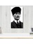 Kanvas Tablo Dijital Baskı Siyah Beyaz Atatürk Tablo Salon Duvar Tablosu 1
