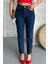 Mom Fit Kot Pantolon Koyu Mavi - 27301 5