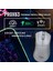 63B Bluetooth Kablosuz Kablolu Şarjlı 12800 Dpı Gaming Mouse Makrolu Ultra Hafif Oyuncu Mouse Beyaz 2