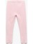 Pamuklu Beli Lastikli Ribanalı Basic Pembe Kız Bebek Tayt 6WMG40016AK 1