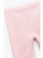 Pamuklu Beli Lastikli Ribanalı Basic Pembe Kız Bebek Tayt 6WMG40016AK 3
