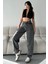 Kar Yıkamalı Baggy Kot Pantolon Koyu Gri - 27269 1