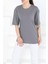 Oversize Kısa Kollu T-Şhirt Gri - 27118 3