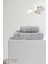 2'li Gri Greek Havlu Seti %100 Pamuk- 1 Adet El Havlusu 50x90 ve 1 Adet Banyo Havlusu 70x140 1