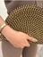 Fermuarlı Hasır Jüt Vegan Clutch Çanta 4