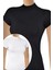 Kadın T-Shirt Yarım Balıkçı Yaka Yarım Kol (%96 Pamuk - %4 Elastan) 1
