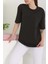 Oversize Kısa Kollu T-Şhirt Siyah - 27118 1
