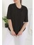 Oversize Kısa Kollu T-Şhirt Siyah - 27118 3
