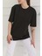Oversize Kısa Kollu T-Şhirt Siyah - 27118 5