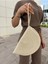 Moss Fermuarlı Hasır Jüt Vegan Clutch Çanta 2