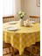 Kareli Masa Örtüsü Sofra Bezi 160X160 cm Happytime 1