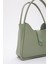 Mint Yeşil Shk79 Deri Düğme Detaylı Çıtçıtlı Makyaj Çantalı Kol ve Omuz Çantası 4