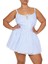 Plus Size Çizgili Mini Elbise 1